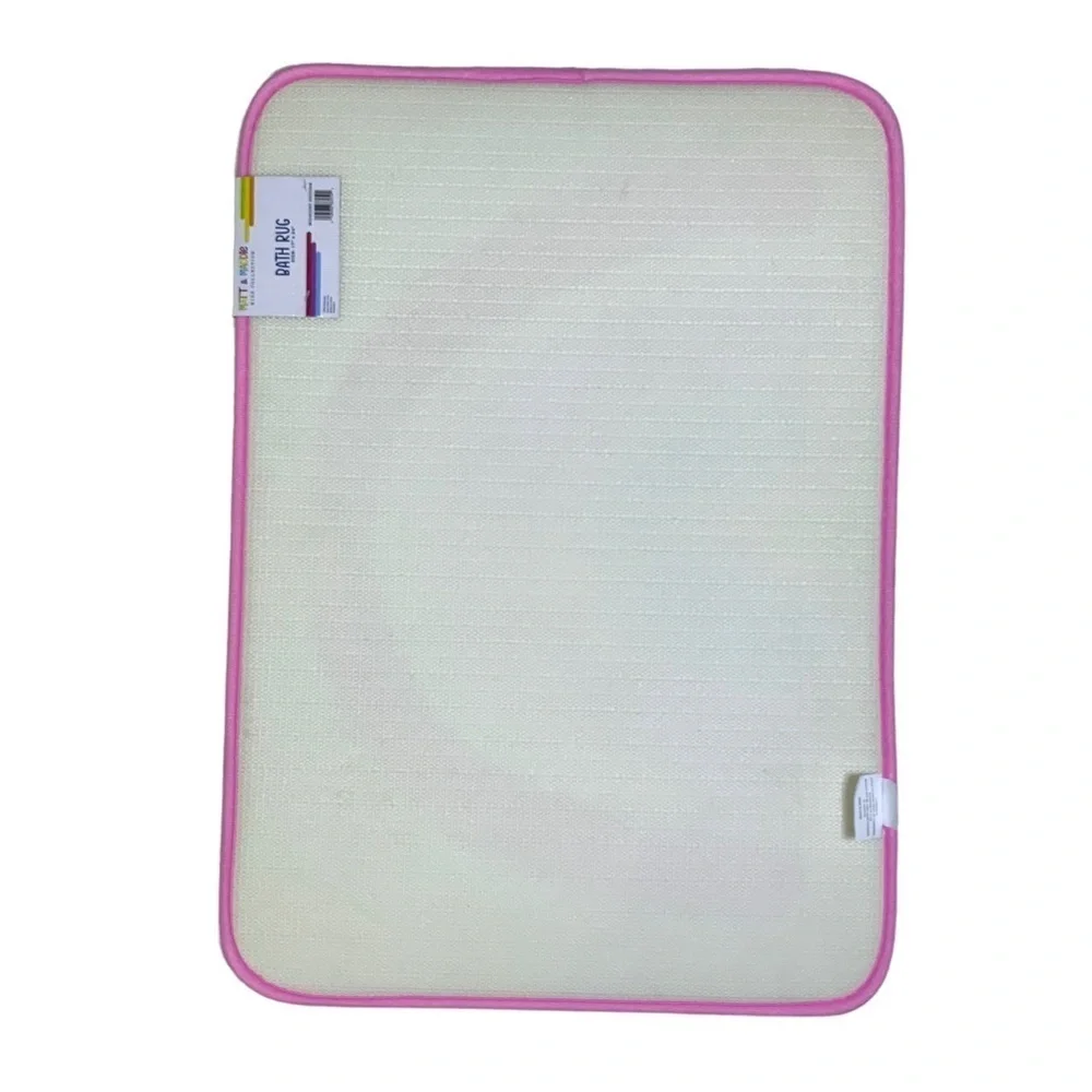 Matt & Maddie Rainbow Kids Bathroom Rug Memory Foam NonSlip Rectangle 17x24 In